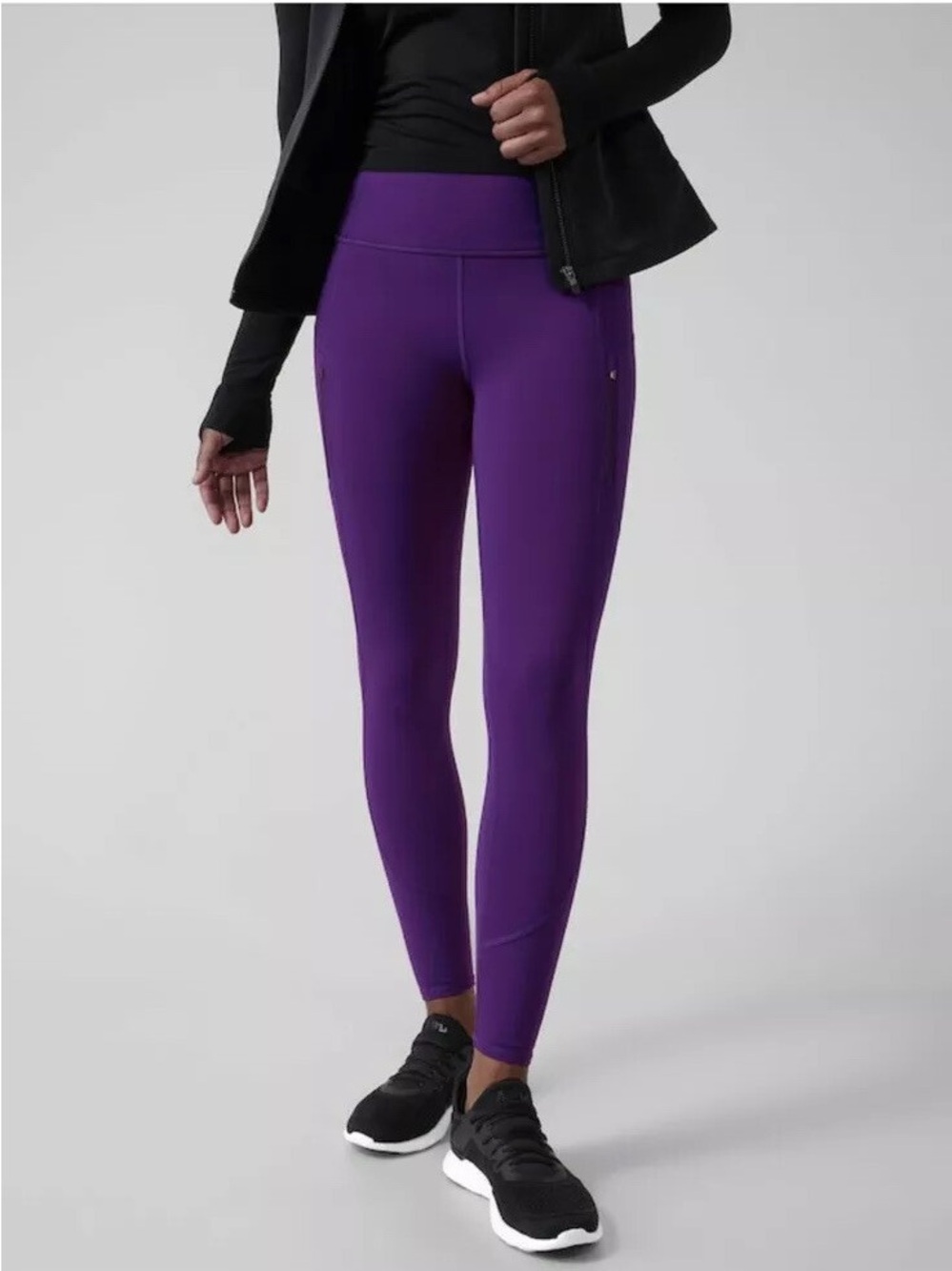 Athleta Deep Purple High-Rise Rainier Leggings